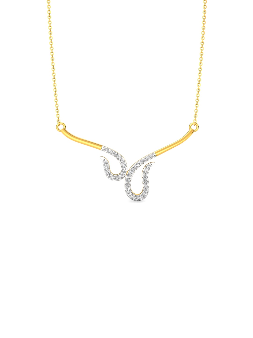 CANDERE A KALYAN JEWELLERS COMPANY 14KT (585) BIS Hallmark CZ Studded Gold Pendant-1.4gm
CANDERE A KALYAN JEWELLERS COMPANY 14KT (585) BIS Hallmark CZ Studded Gold Pendant-1.4gm