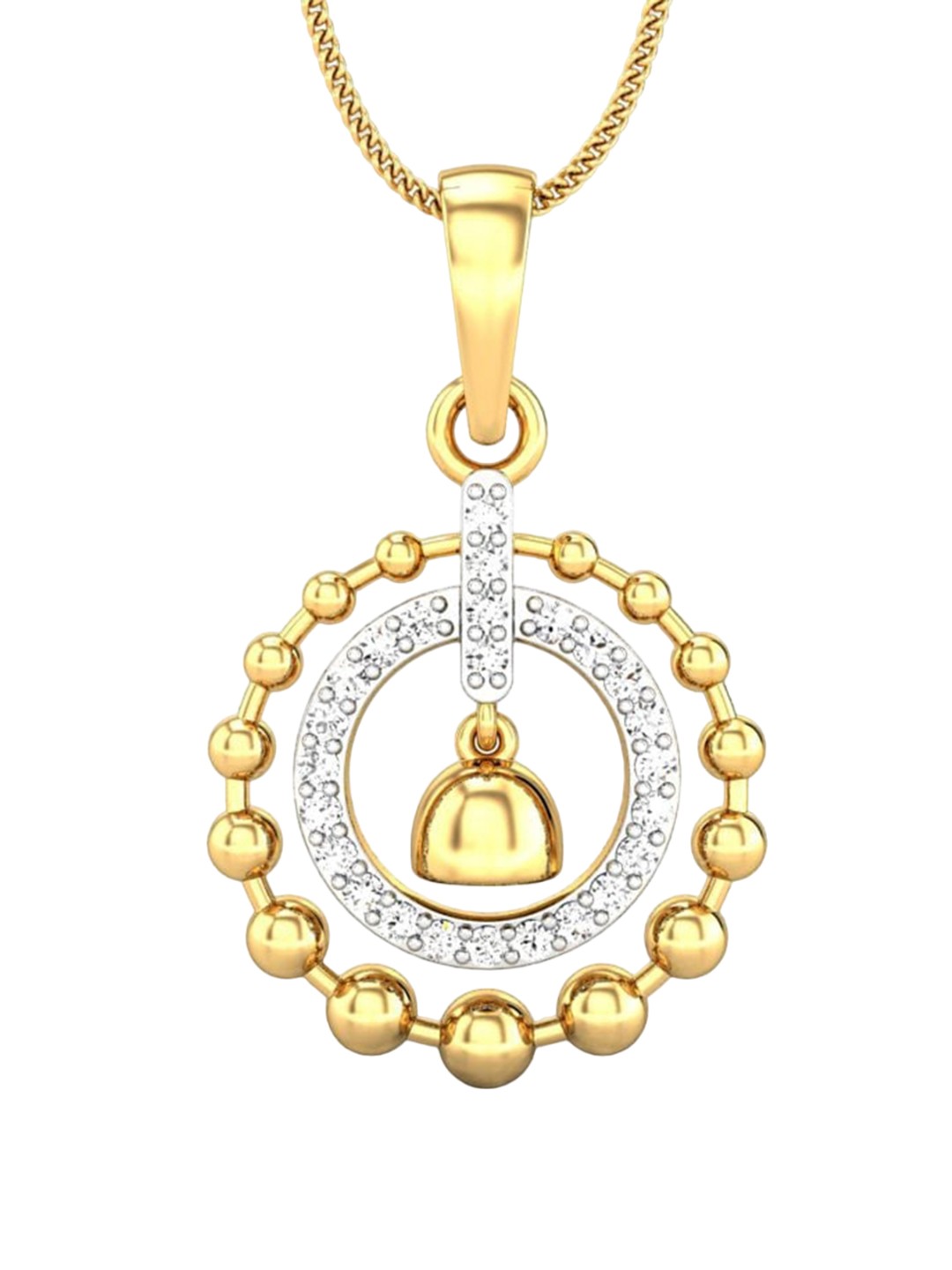 CANDERE A KALYAN JEWELLERS COMPANY 18KT (750) BIS Hallmark CZ Studded Gold Pendant-1.45gm
CANDERE A KALYAN JEWELLERS COMPANY 18KT (750) BIS Hallmark CZ Studded Gold Pendant-1.45gm