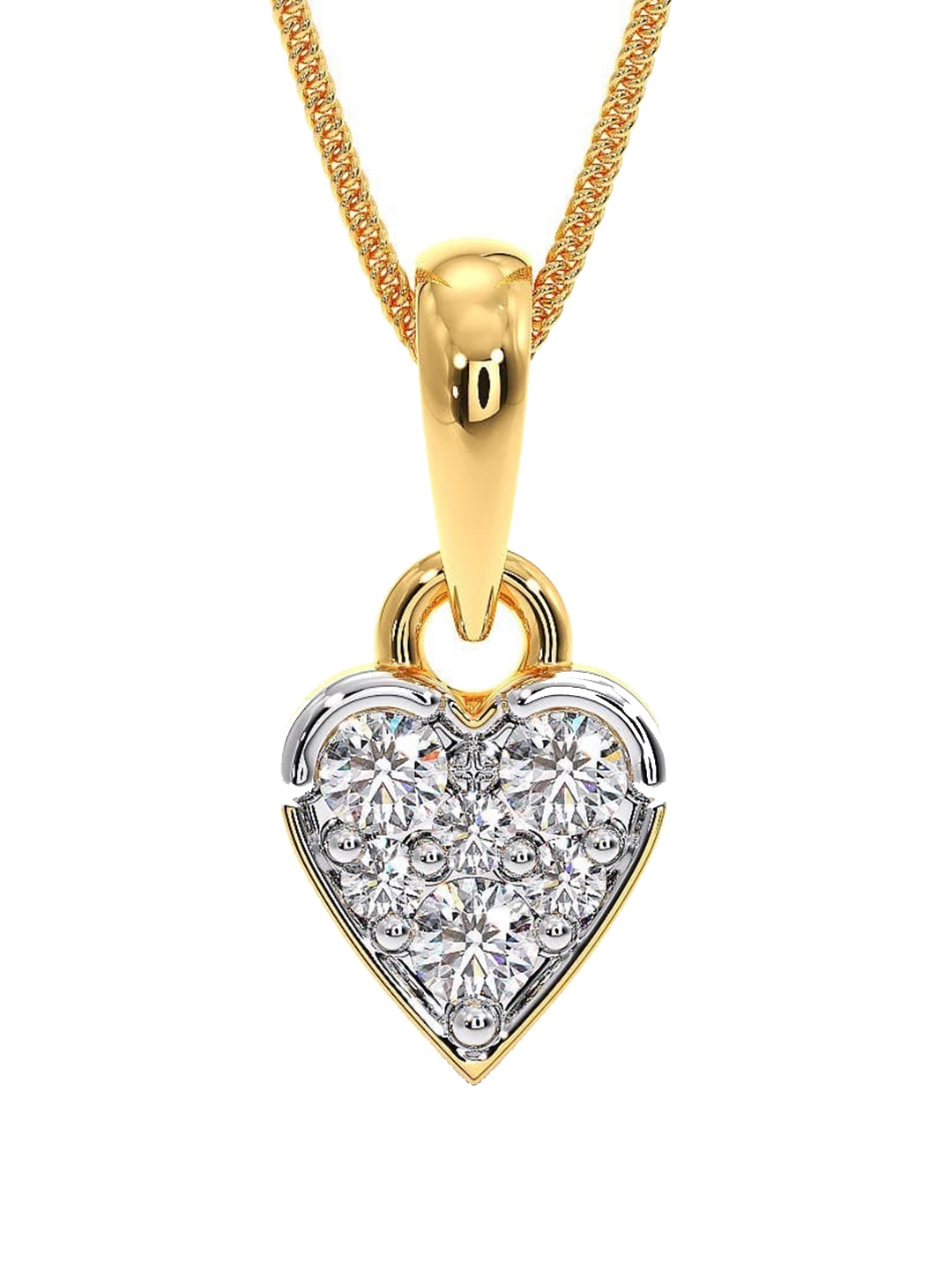 CANDERE A KALYAN JEWELLERS COMPANY BIS Hallmark 14KT (585) Gold CZ Studded Pendant-0.51gm
CANDERE A KALYAN JEWELLERS COMPANY BIS Hallmark 14KT (585) Gold CZ Studded Pendant-0.51gm