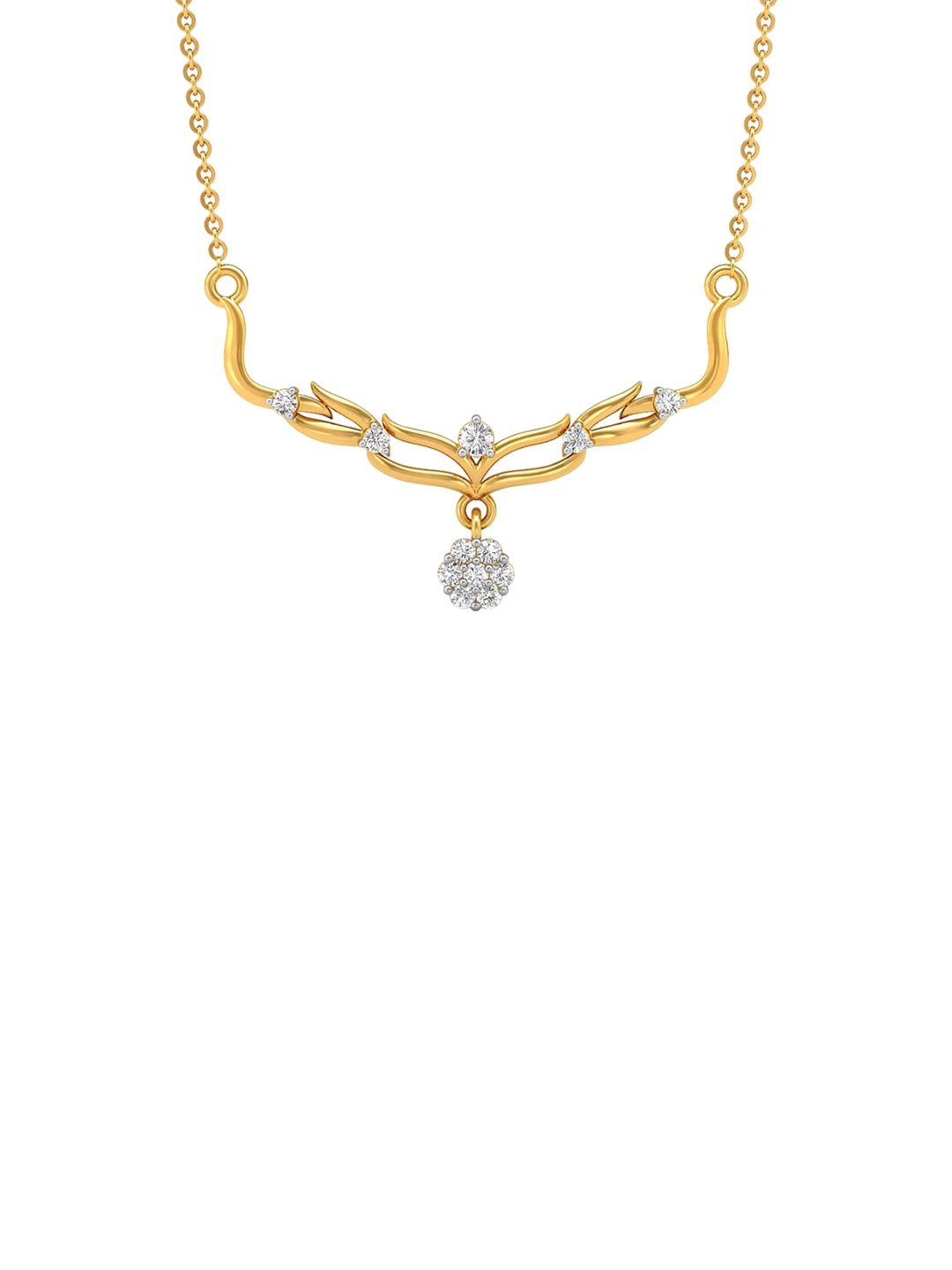 CANDERE A KALYAN JEWELLERS COMPANY 14KT (585) BIS Hallmark CZ Studded Gold Pendant-0.94gm
CANDERE A KALYAN JEWELLERS COMPANY 14KT (585) BIS Hallmark CZ Studded Gold Pendant-0.94gm