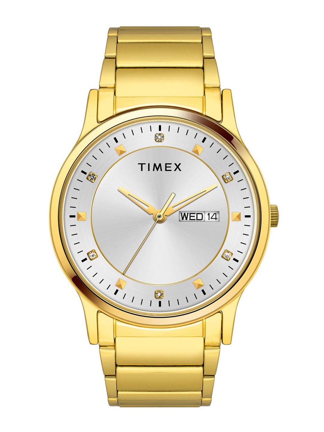 Timex Men Brass Embellished Dial & Stainless Steel Watch TW000R455-EX, Silver
Timex Men Brass Embellished Dial & Stainless Steel Watch TW000R455-EX, Silver