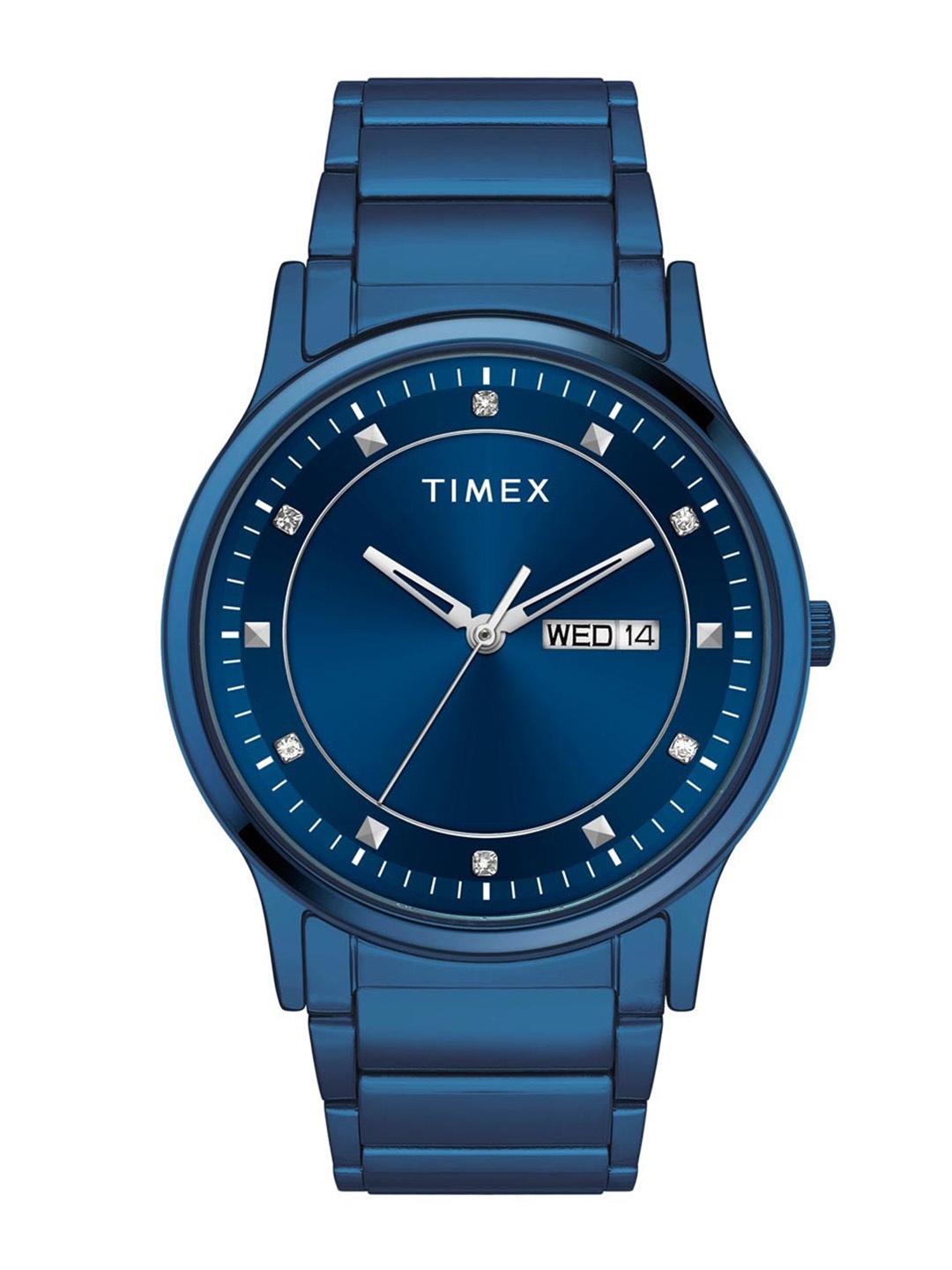 Timex Men Brass Dial & Stainless Steel Bracelet Style Straps Analogue Watch TW000R458-EX, Blue
Timex Men Brass Dial & Stainless Steel Bracelet Style Straps Analogue Watch TW000R458-EX, Blue