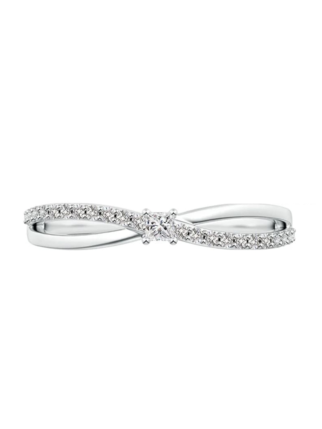 Angara 18KT White Gold Prong Set Princess-Cut Natural Diamond Split Shank Promise Ring
Angara 18KT White Gold Prong Set Princess-Cut Natural Diamond Split Shank Promise Ring