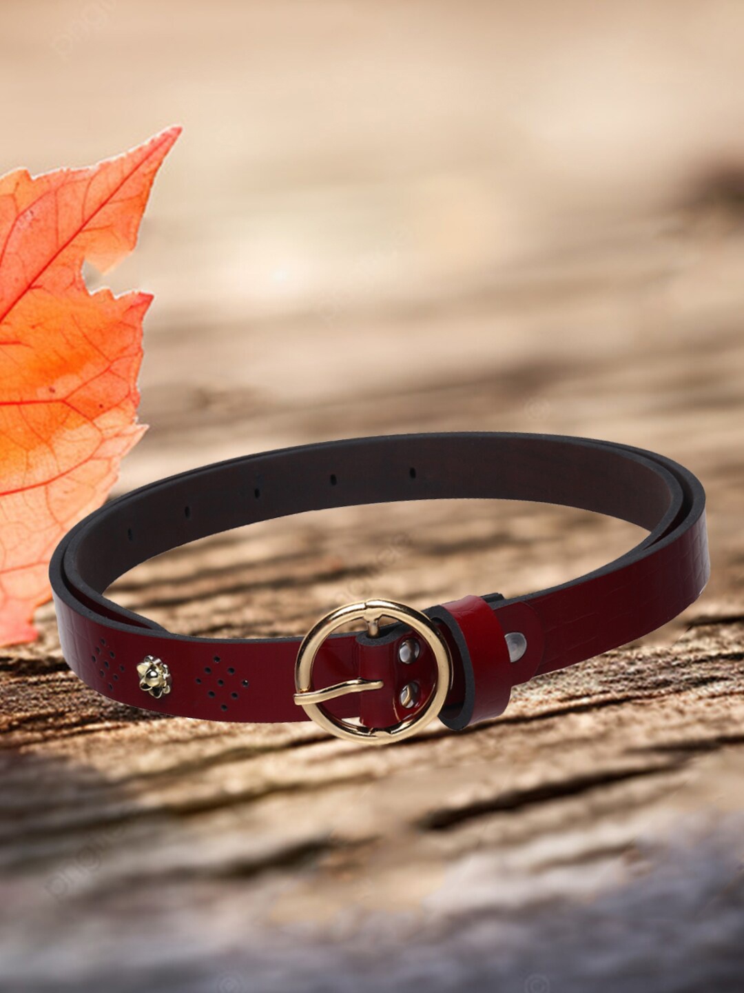 Mast & Harbour Brown Women Slim Belt