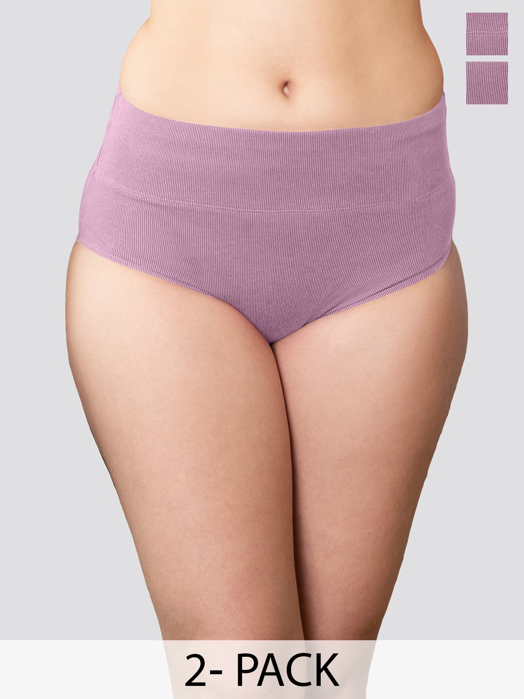 Kalyani Isac Pack Of 2 High-Rise Pure Cotton Anti-Odour Tummy Control Basic Briefs, Mauve
Kalyani Isac Pack Of 2 High-Rise Pure Cotton Anti-Odour Tummy Control Basic Briefs, Mauve
