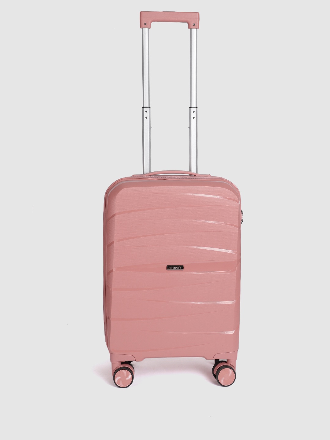 Teakwood Leathers Textured 360-Degree Rotation Hard-Sided Cabin-Sized Trolley Bag 38L, Pink
Teakwood Leathers Textured 360-Degree Rotation Hard-Sided Cabin-Sized Trolley Bag 38L, Pink