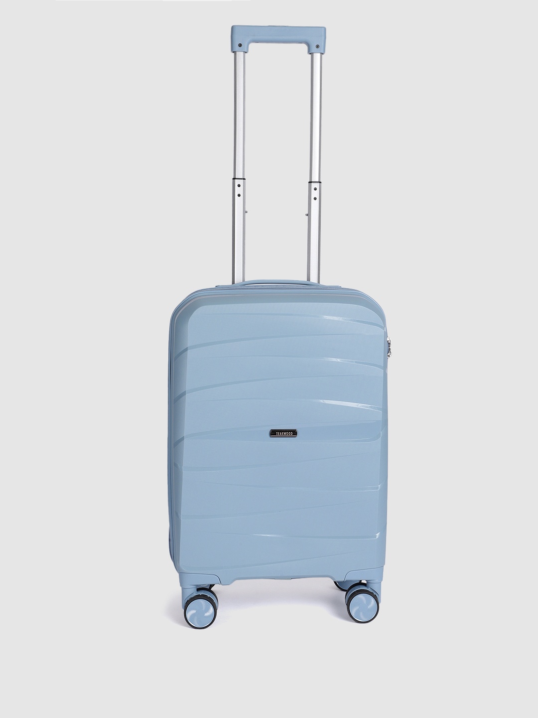 Teakwood Leathers Textured 360-Degree Rotation Hard-Sided Cabin-Sized Trolley Bag 38L, Blue
Teakwood Leathers Textured 360-Degree Rotation Hard-Sided Cabin-Sized Trolley Bag 38L, Blue