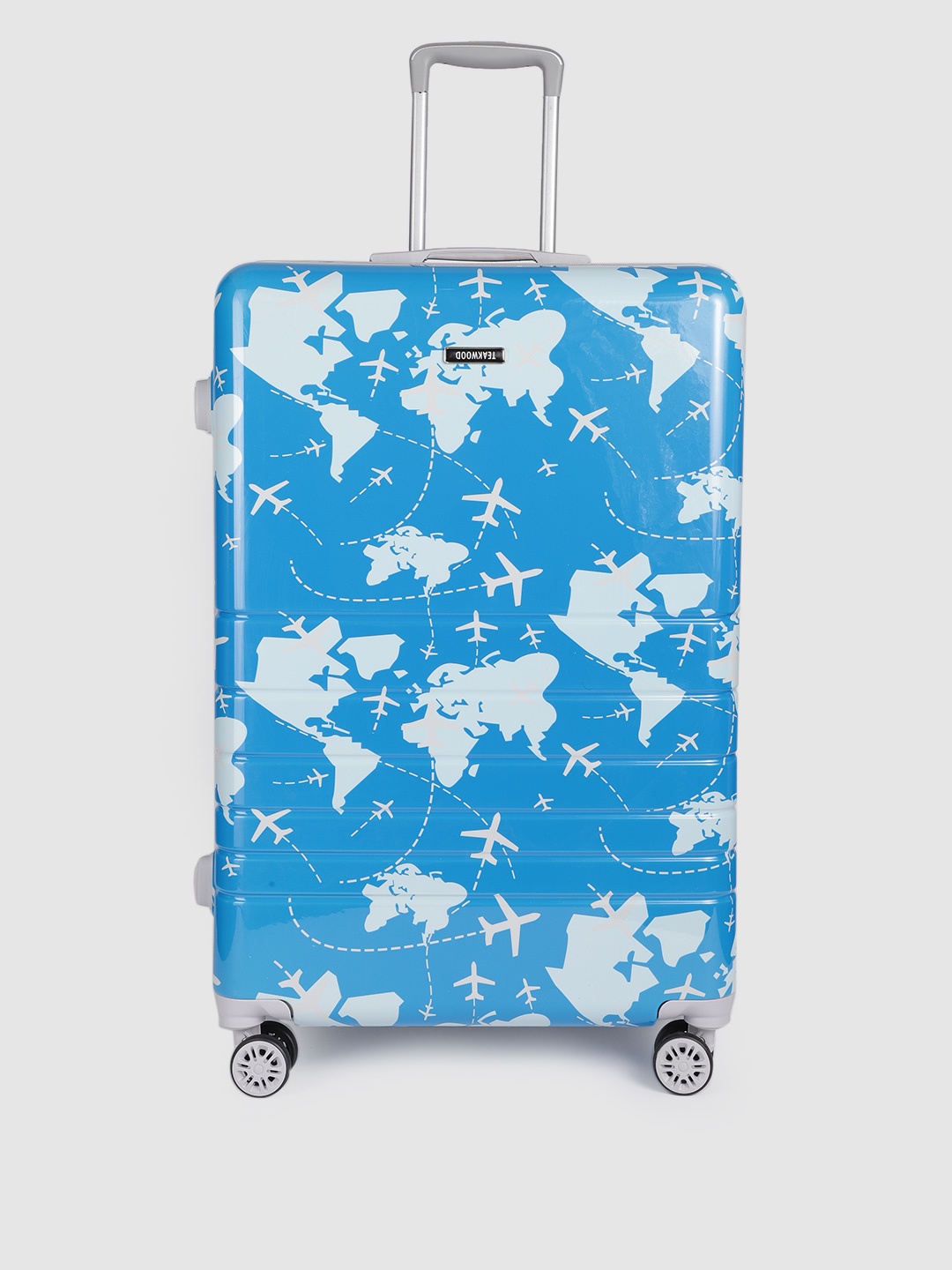 Teakwood Leathers Aeroplane Printed 360 Degree Rotation Hard Large-Sized Trolley Bag 95.5L, Blue
Teakwood Leathers Aeroplane Printed 360 Degree Rotation Hard Large-Sized Trolley Bag 95.5L, Blue