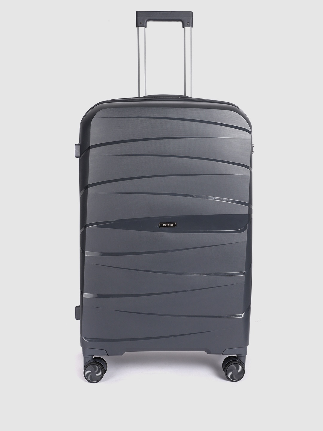Teakwood Leathers Textured Hard Sided Large-Sized Check-In Trolley Bag 96L, Charcoal
Teakwood Leathers Textured Hard Sided Large-Sized Check-In Trolley Bag 96L, Charcoal