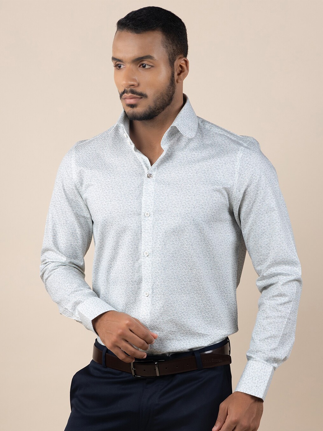 LOUIS STITCH Comfort Micro Ditsy Printed Spread Collar Cotton Formal Shirt, White
LOUIS STITCH Comfort Micro Ditsy Printed Spread Collar Cotton Formal Shirt, White