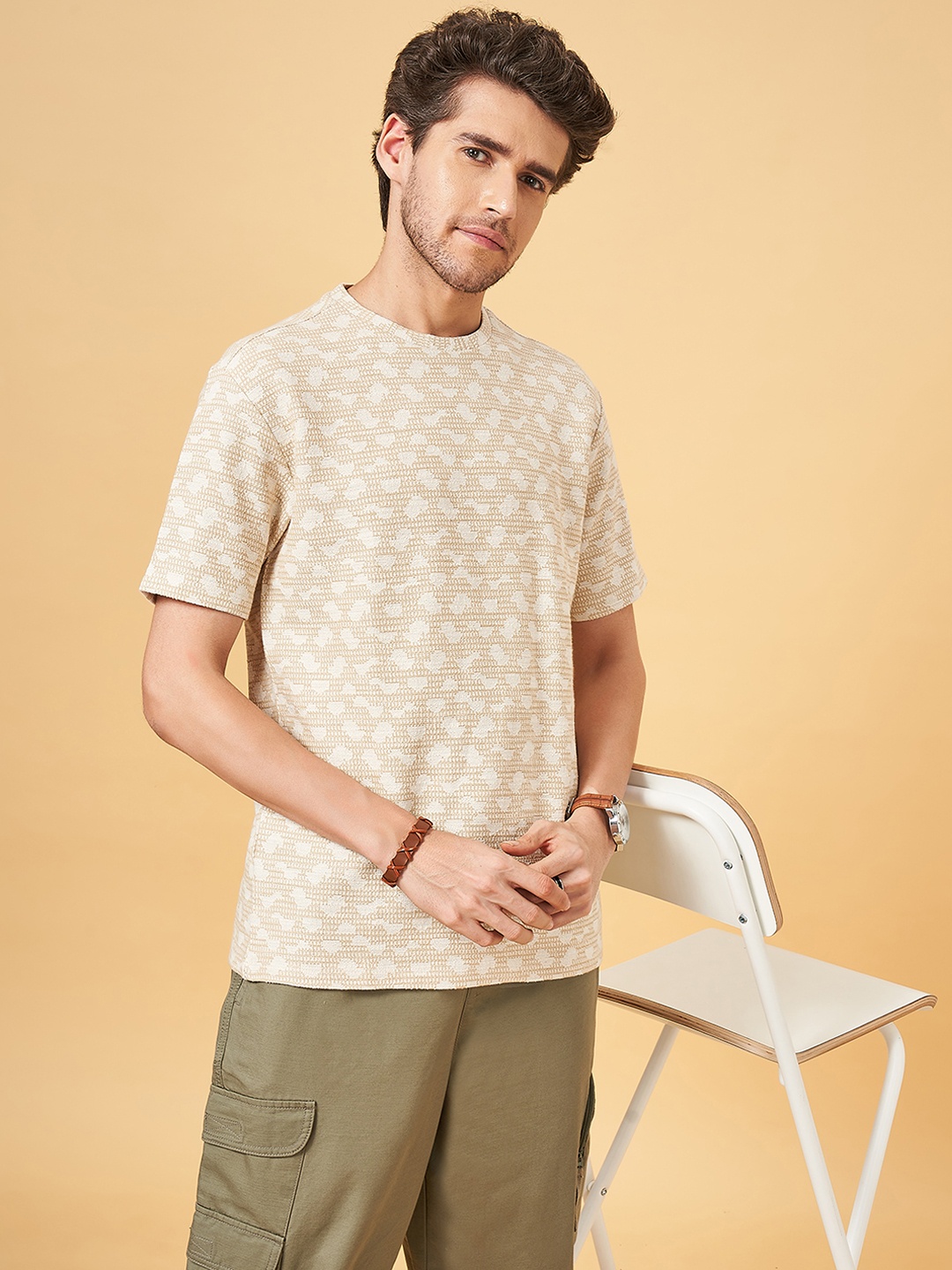 7 Alt by Pantaloons Conversational Printed Round Neck Short Sleeves Relaxed Fit T-shirt, Brown
7 Alt by Pantaloons Conversational Printed Round Neck Short Sleeves Relaxed Fit T-shirt, Brown