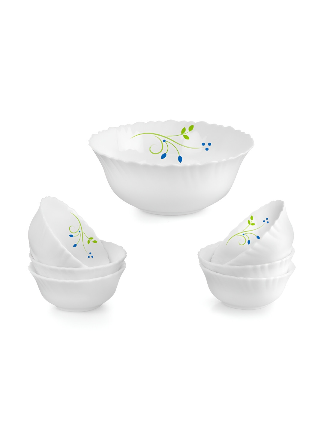 Cello Dazzle Series Tropical 7 Pieces Lagoon Microwave & Dishwasher Safe Pudding Set, White
Cello Dazzle Series Tropical 7 Pieces Lagoon Microwave & Dishwasher Safe Pudding Set, White