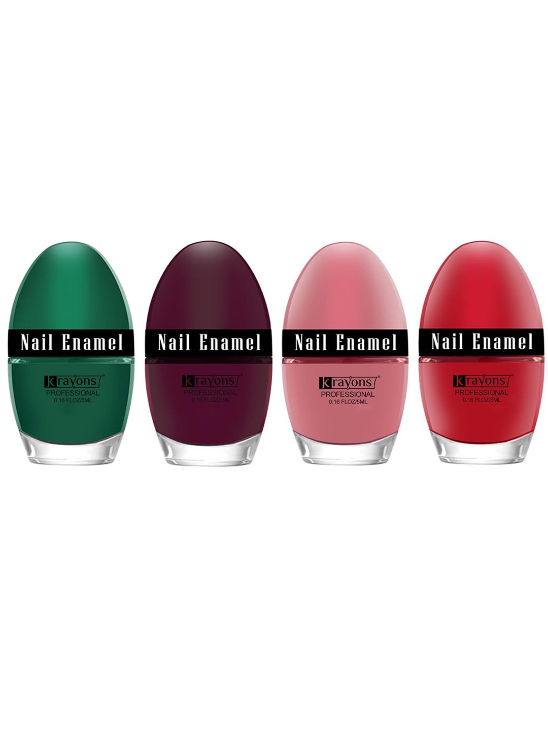 krayons Professional Set Of 4 High Shine Quick Dry Glossy Nail Paints - 5ml Each, Multi
krayons Professional Set Of 4 High Shine Quick Dry Glossy Nail Paints - 5ml Each, Multi