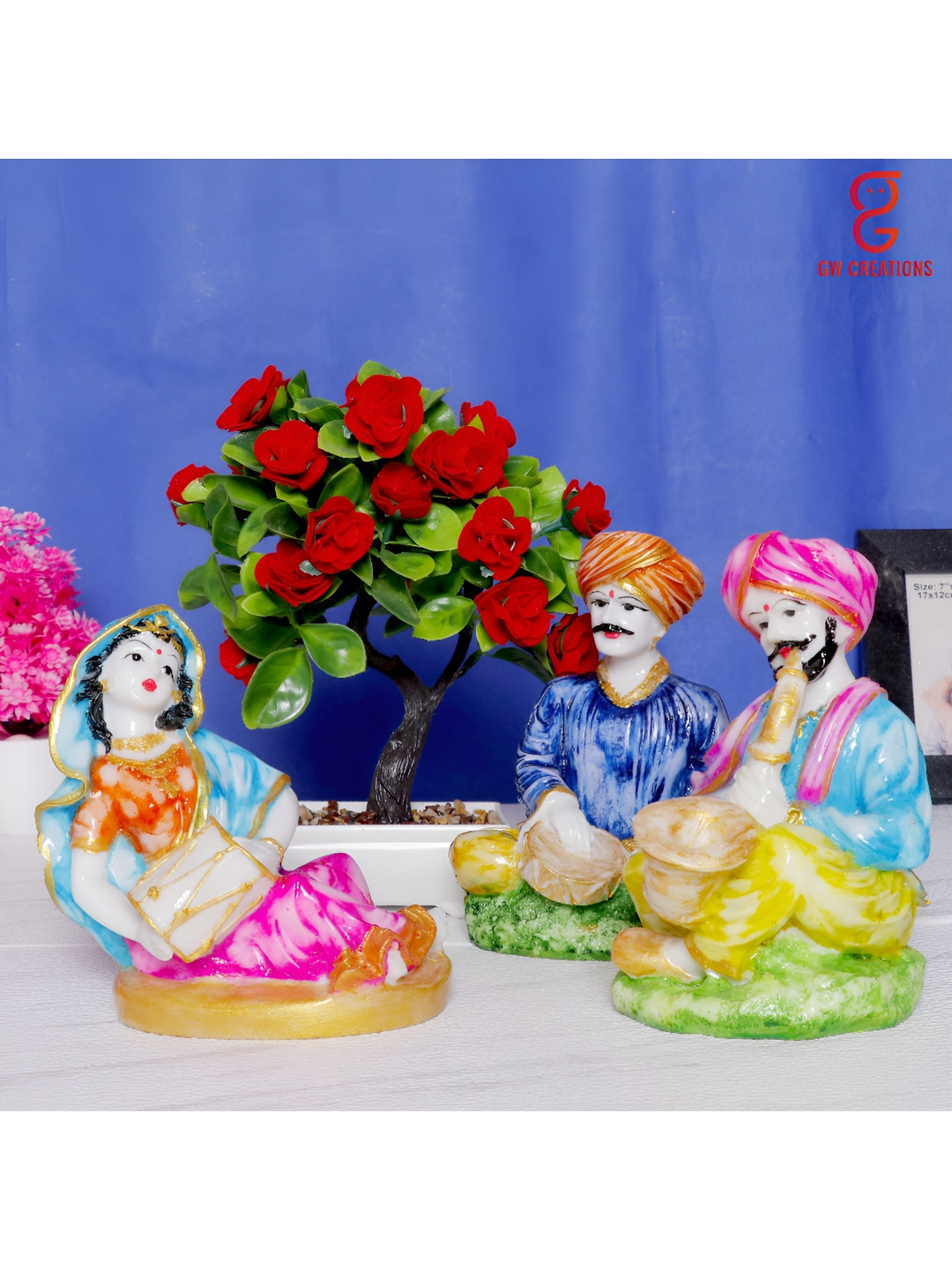 GW CREATIONS Blue & Yellow Small Figurine Showpieces
GW CREATIONS Blue & Yellow Small Figurine Showpieces