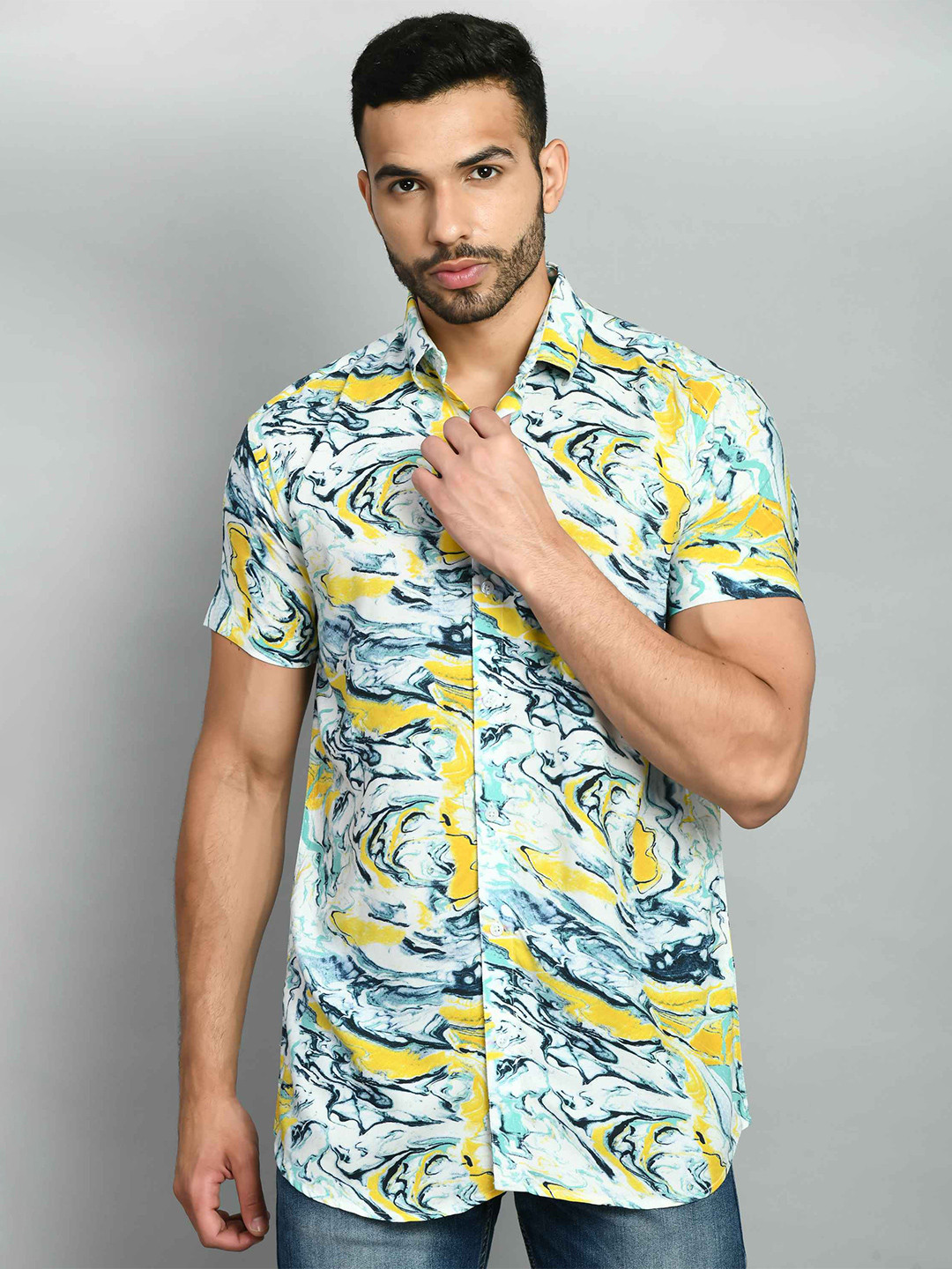 SQUIREHOOD Smart Skinny Fit Floral Printed Opaque Casual Shirt, Yellow
SQUIREHOOD Smart Skinny Fit Floral Printed Opaque Casual Shirt, Yellow