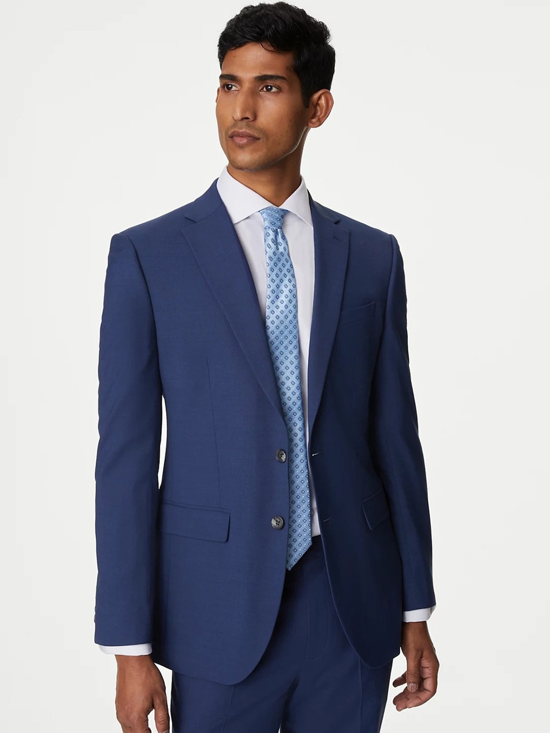 Marks & Spencer Notched Lapel Collar Single-Breasted Slim-Fit Formal Blazer, Navy blue
Marks & Spencer Notched Lapel Collar Single-Breasted Slim-Fit Formal Blazer, Navy blue