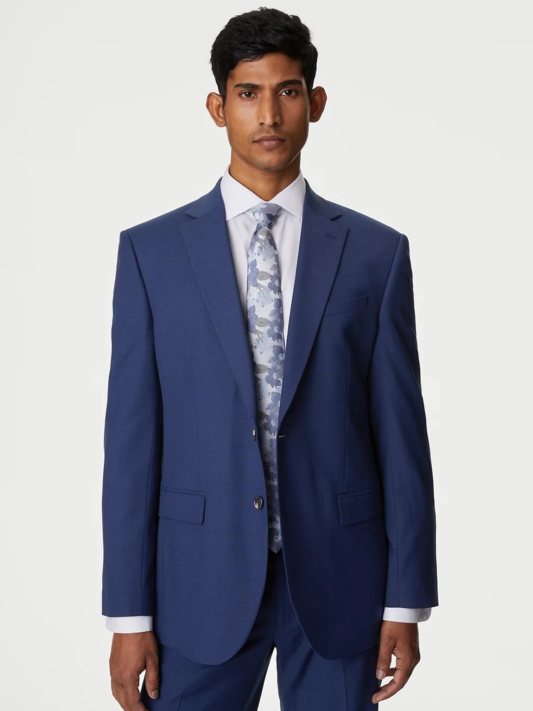 Marks & Spencer Notched Lapel Collar Single-Breasted Formal Blazer, Navy blue
Marks & Spencer Notched Lapel Collar Single-Breasted Formal Blazer, Navy blue