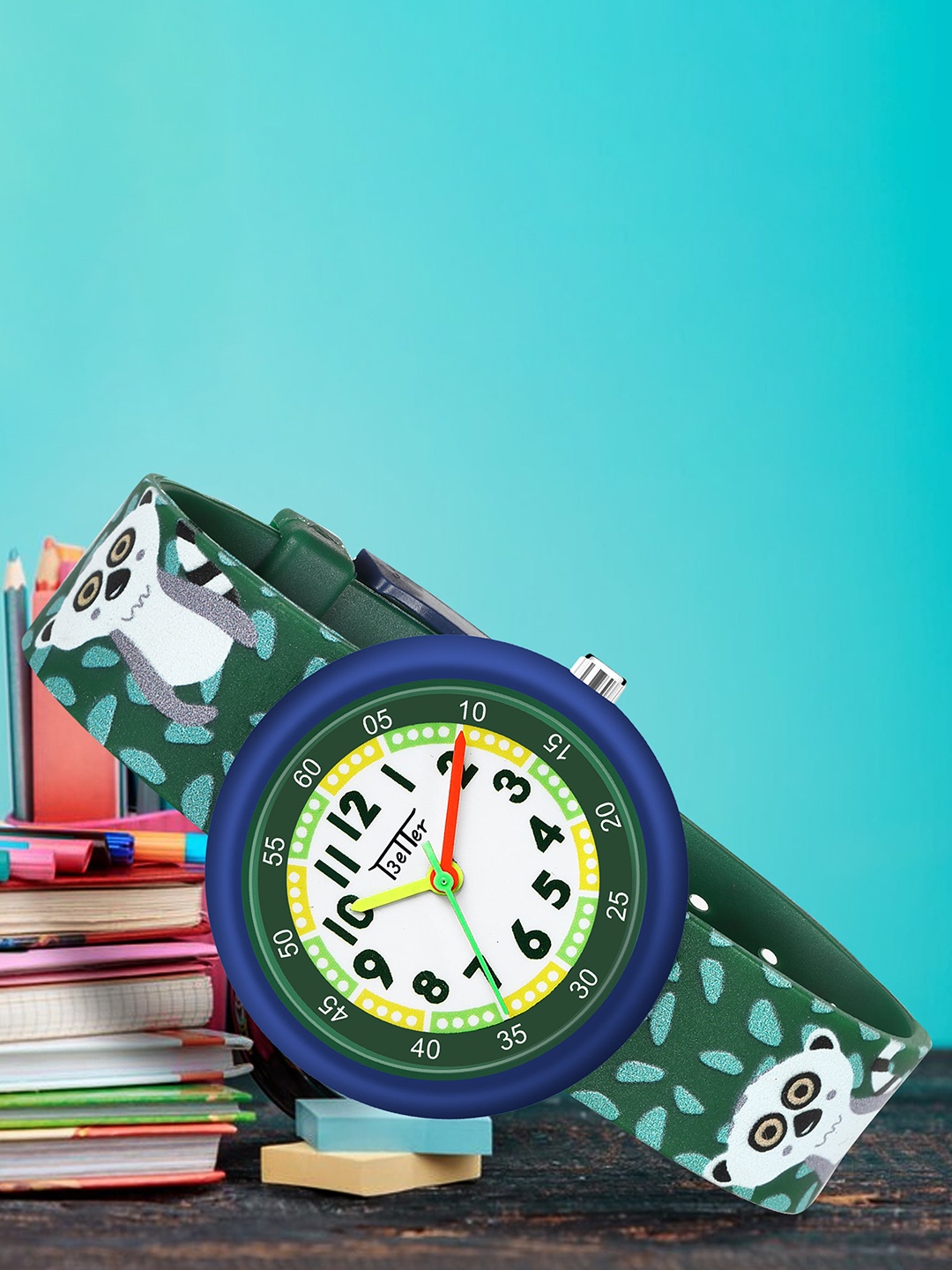 YOUNG MISSION Better Watches Kids Printed Dial & Straps Analogue Watch 1806 GR, Green
YOUNG MISSION Better Watches Kids Printed Dial & Straps Analogue Watch 1806 GR, Green