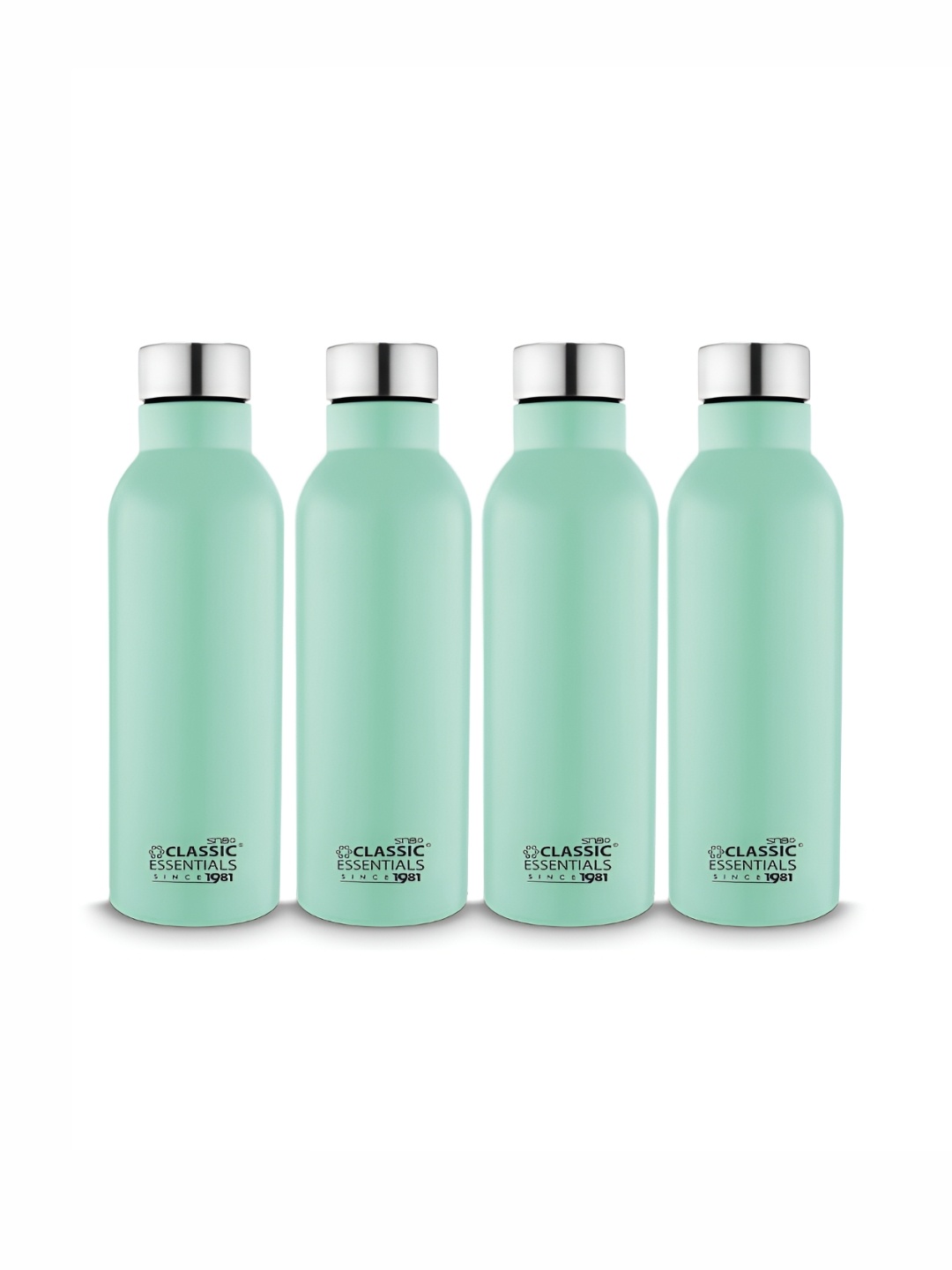 Classic Essentials Sea Green 4 Pieces Brand Logo Printed Stainless Steel Water Bottle 1l
Classic Essentials Sea Green 4 Pieces Brand Logo Printed Stainless Steel Water Bottle 1l
