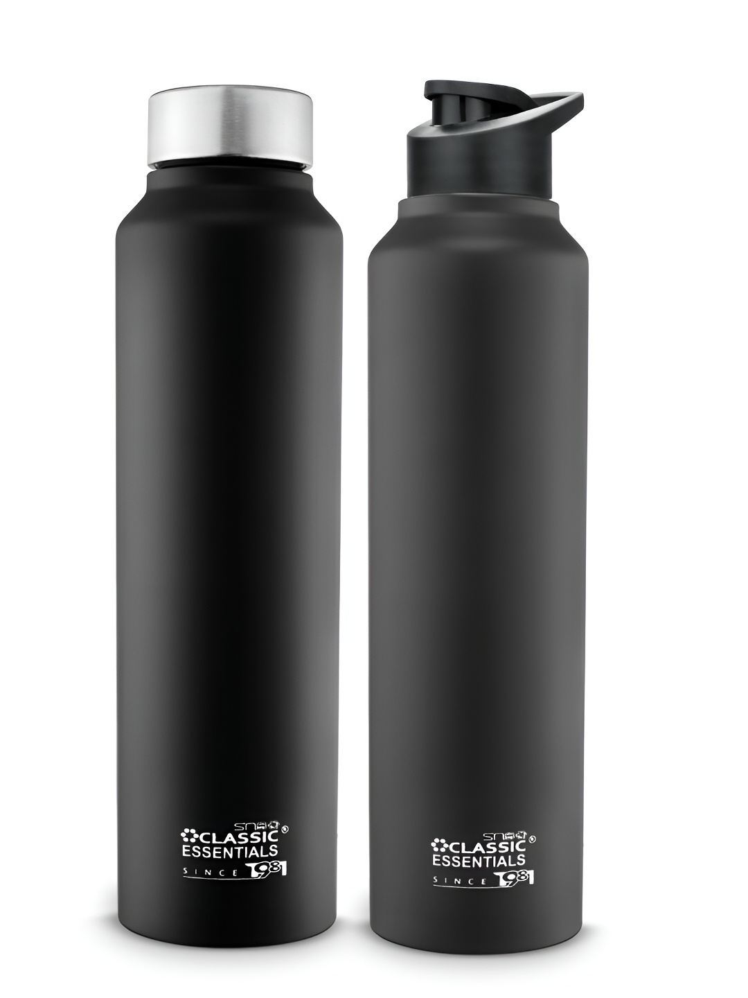 Classic Essentials Silver 2 Pieces Brand Logo Printed Stainless Steel Water Bottle 1l
Classic Essentials Silver 2 Pieces Brand Logo Printed Stainless Steel Water Bottle 1l