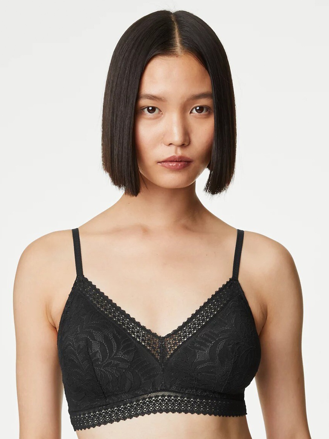 Marks & Spencer Self Designed Removable Padding Bralette Bra With All Day Comfort, Black
Marks & Spencer Self Designed Removable Padding Bralette Bra With All Day Comfort, Black