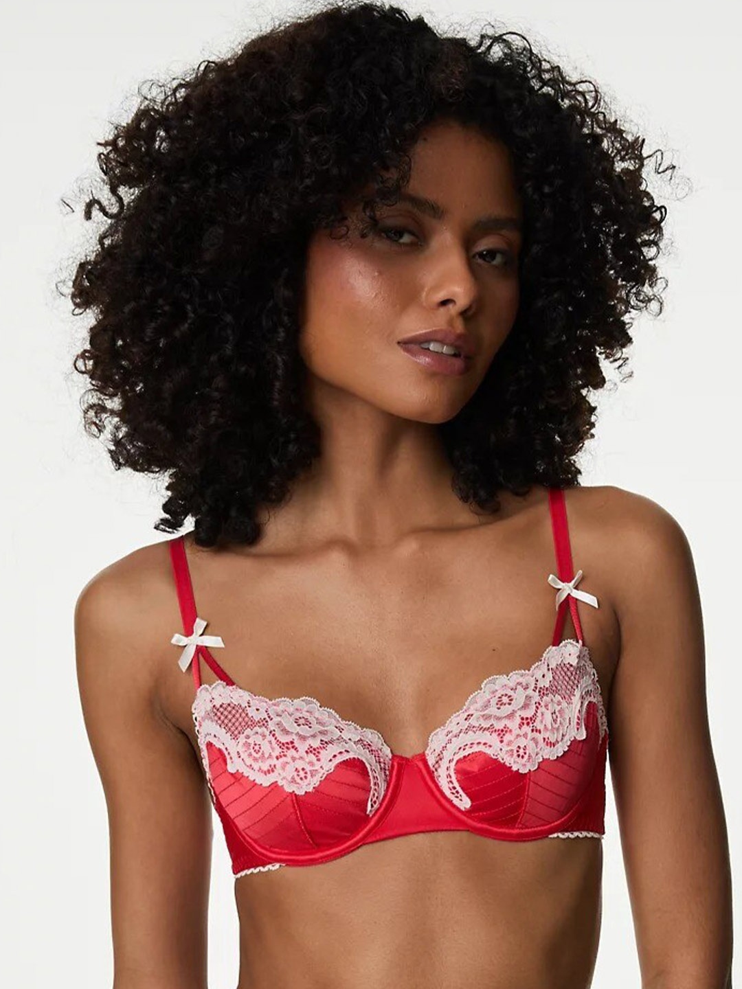 Marks & Spencer Self Designed Full Coverage Underwired Balconette Bra With All Day Comfort, Red
Marks & Spencer Self Designed Full Coverage Underwired Balconette Bra With All Day Comfort, Red