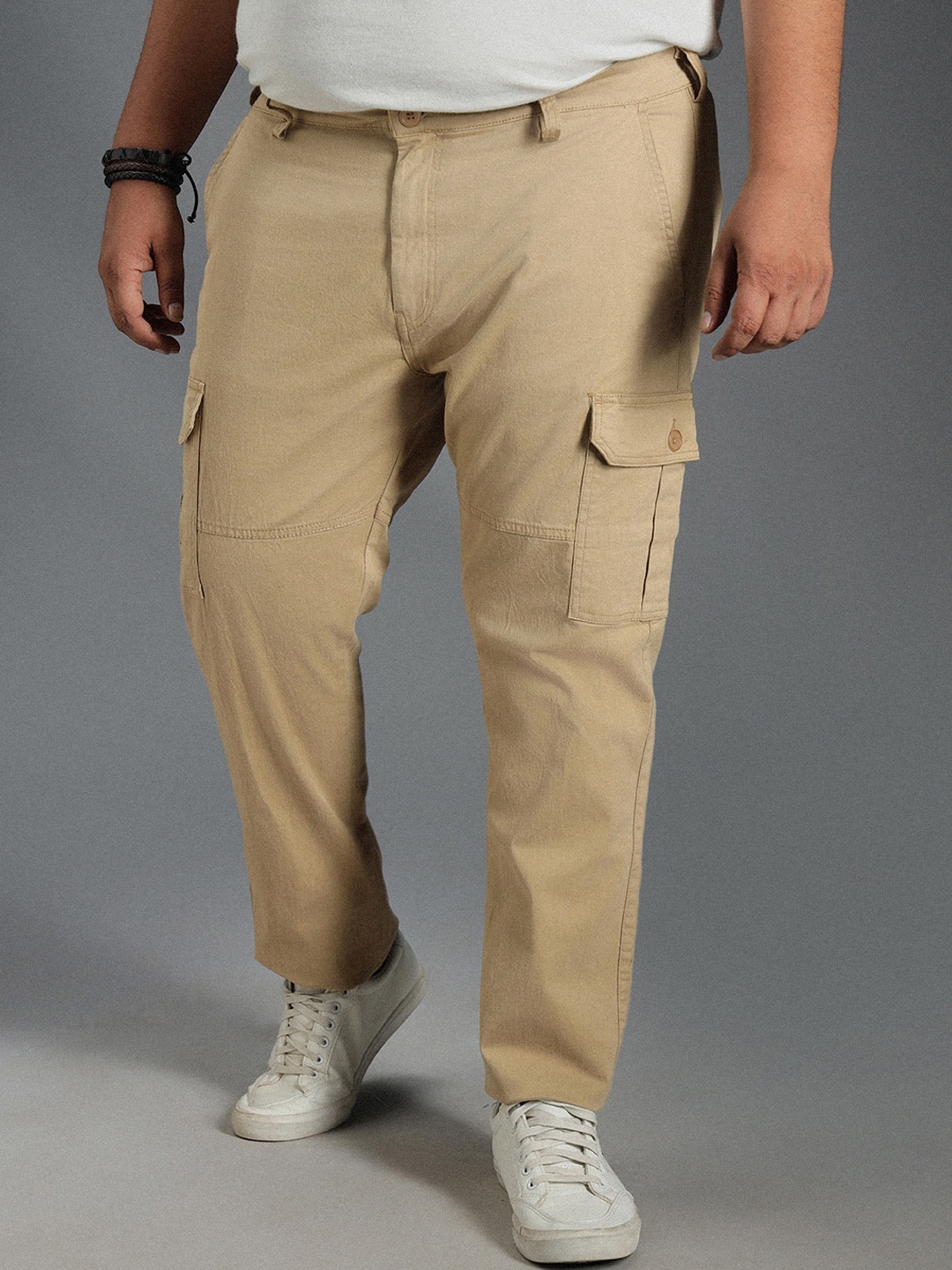 Freeform by High Star Men Relaxed Straight Leg Cotton Cargos Trousers, Cream
Freeform by High Star Men Relaxed Straight Leg Cotton Cargos Trousers, Cream