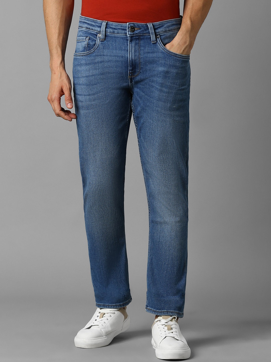 Louis Philippe Jeans Men Slim Fit Low-Rise Light Fade Clean Look Pure Cotton Jeans, Blue
Louis Philippe Jeans Men Slim Fit Low-Rise Light Fade Clean Look Pure Cotton Jeans, Blue