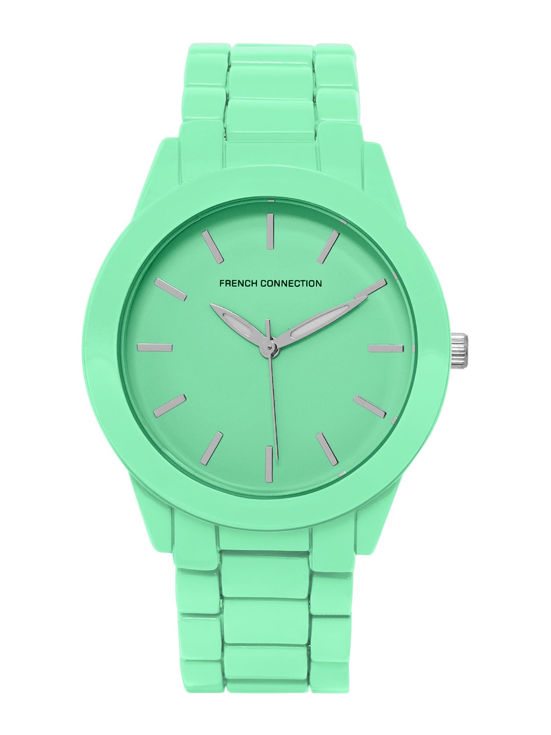 French Connection Women Stainless Steel Bracelet Style Straps Analogue Watch FCS04GR, Green
French Connection Women Stainless Steel Bracelet Style Straps Analogue Watch FCS04GR, Green