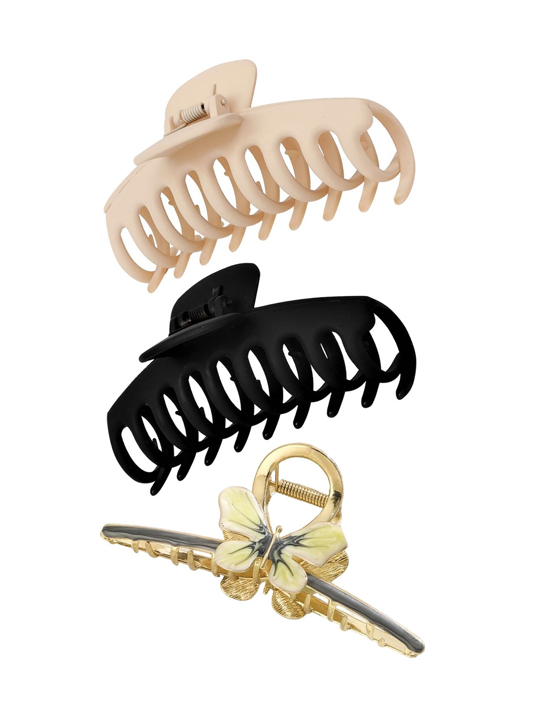 Xivir Set of 3 Claw Clip, Black
