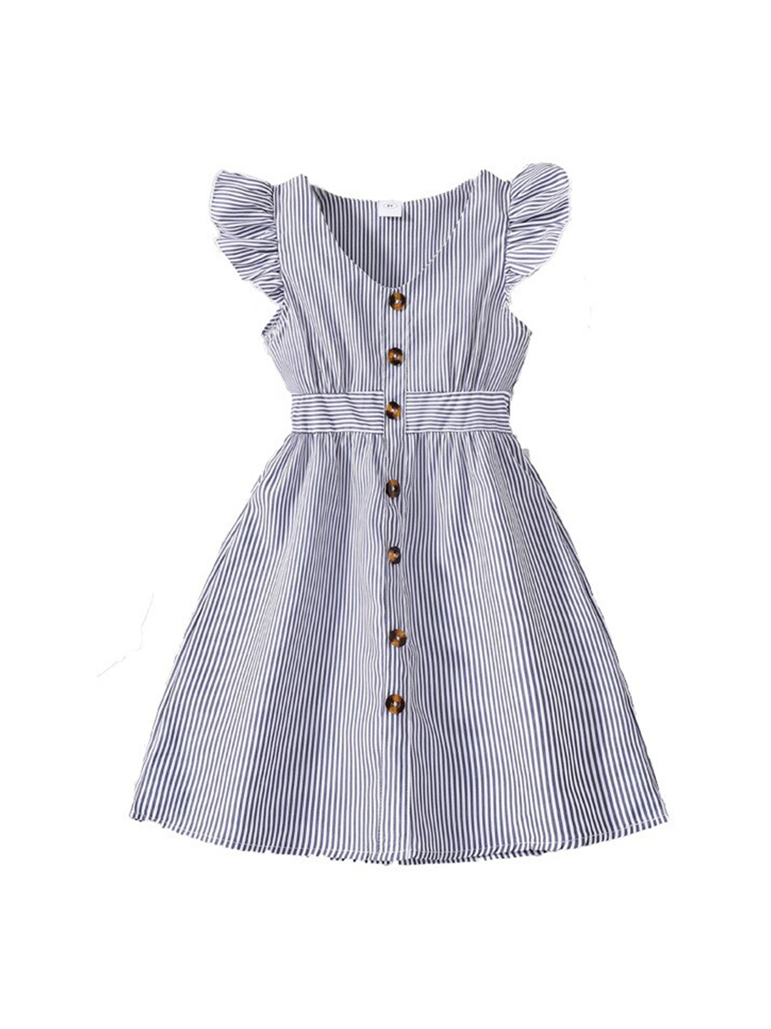 StyleCast x Revolte Girls Navy Blue Striped V-Neck Flutter Sleeve Fit & Flare Dress
StyleCast x Revolte Girls Navy Blue Striped V-Neck Flutter Sleeve Fit & Flare Dress