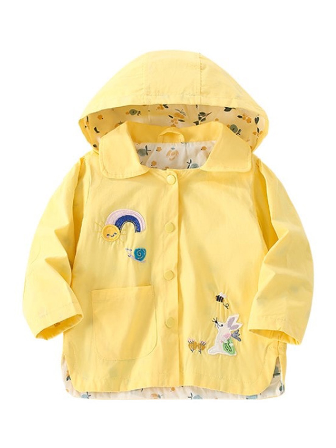 StyleCast x Revolte Girls Floral Lightweight Outdoor Bomber with Patchwork Jacket, Yellow
StyleCast x Revolte Girls Floral Lightweight Outdoor Bomber with Patchwork Jacket, Yellow