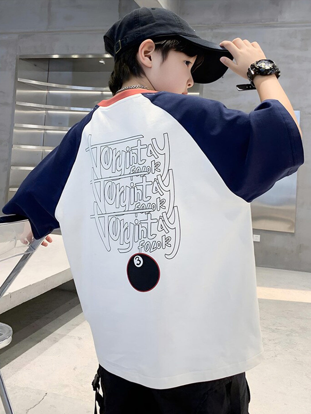 StyleCast x Revolte Boys Typography Printed Raglan Sleeves Cotton Casual T-shirt, White
StyleCast x Revolte Boys Typography Printed Raglan Sleeves Cotton Casual T-shirt, White
