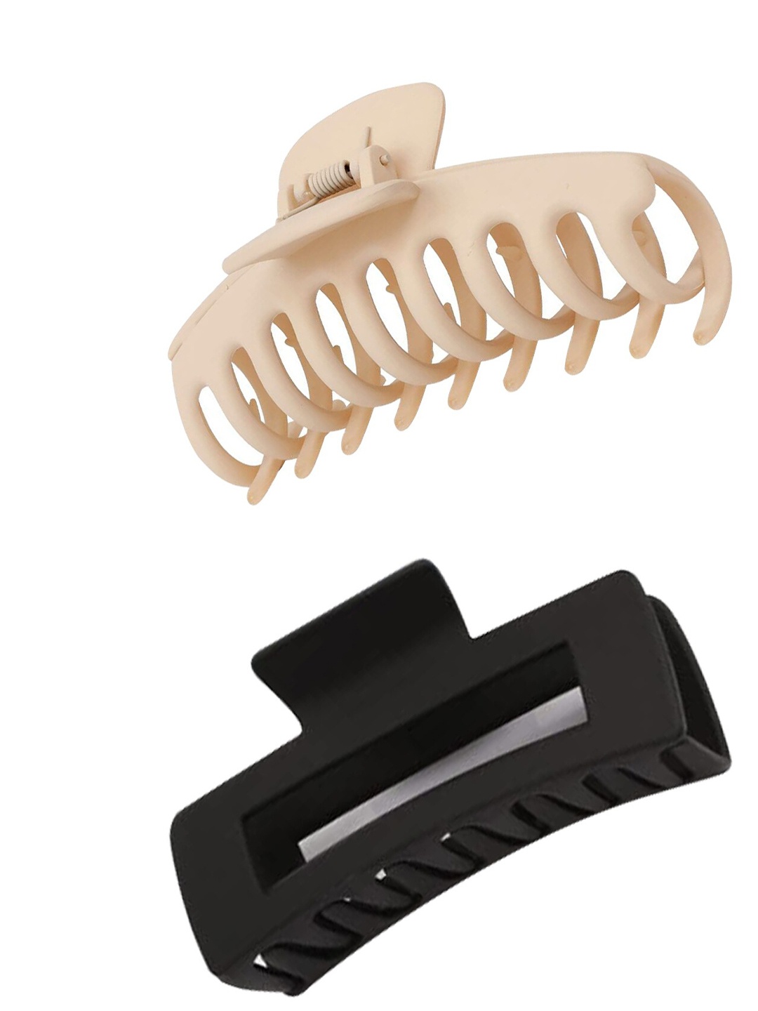 Xivir Set of 2 Spiral Claw Clip, Brown
