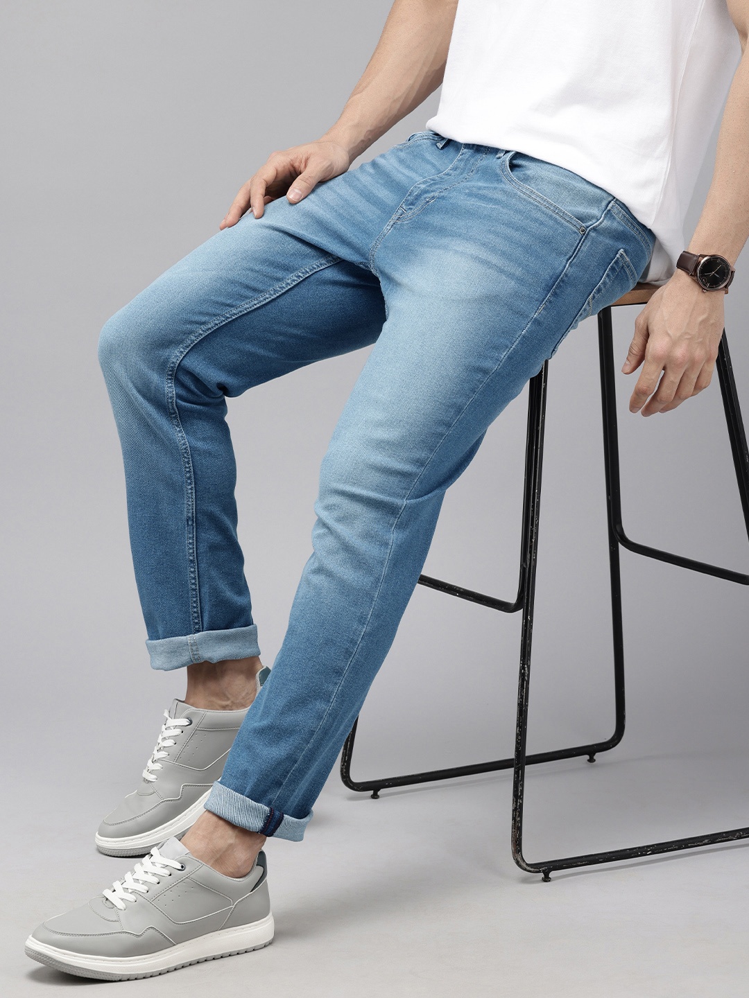U.S. Polo Assn. Denim Co. Men Brandon Slim Tapered Fit Heavy Fade Stretchable Jeans, Blue
U.S. Polo Assn. Denim Co. Men Brandon Slim Tapered Fit Heavy Fade Stretchable Jeans, Blue