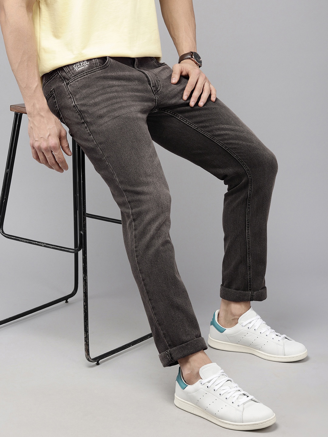 U.S. Polo Assn. Denim Co. Men Brandon Slim Tapered Fit Heavy Fade Stretchable Jeans, Black
U.S. Polo Assn. Denim Co. Men Brandon Slim Tapered Fit Heavy Fade Stretchable Jeans, Black