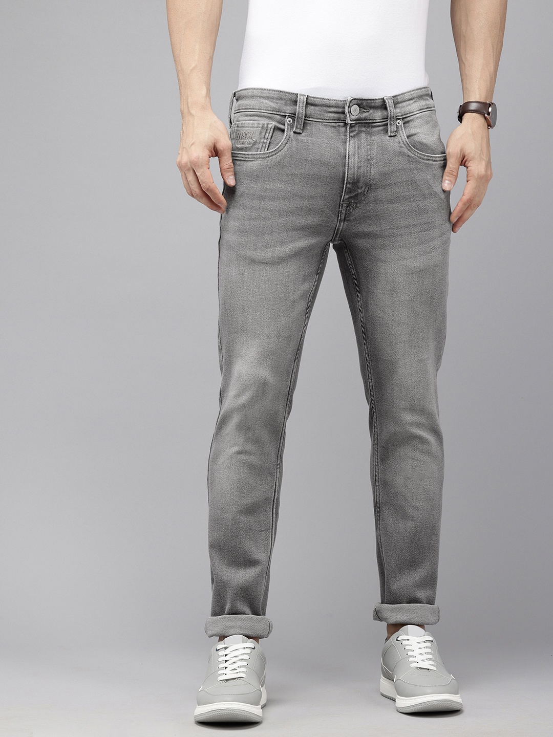 U.S. Polo Assn. Denim Co. Men Brandon Tapered Slim Fit Heavy Fade Stretchable Jeans, Grey
U.S. Polo Assn. Denim Co. Men Brandon Tapered Slim Fit Heavy Fade Stretchable Jeans, Grey