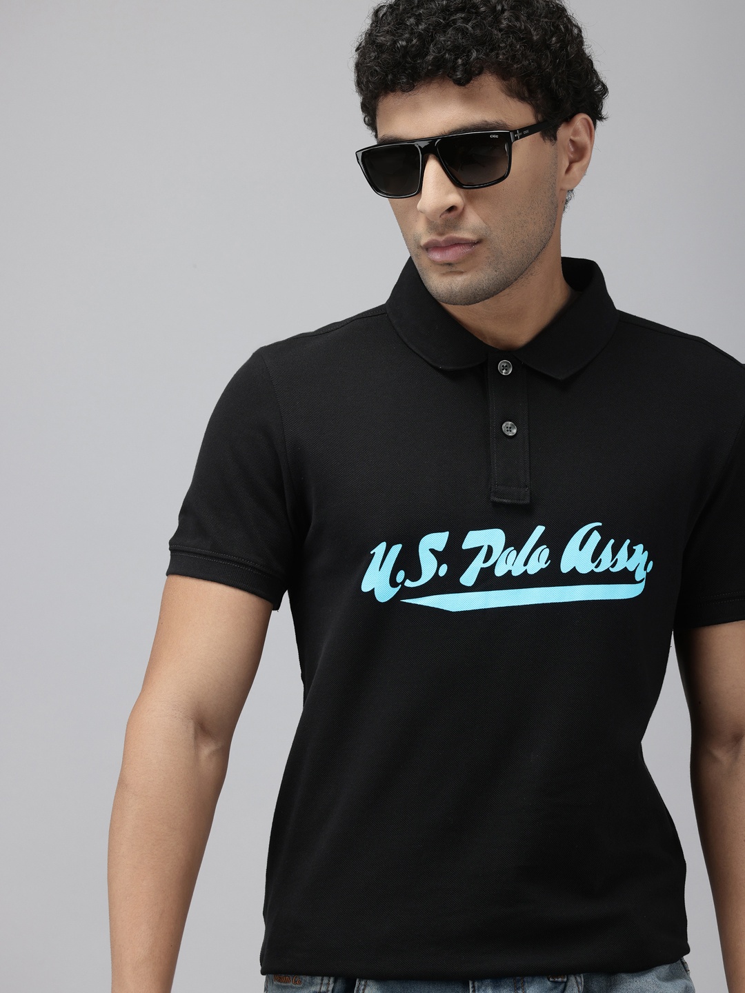 U.S. Polo Assn. Denim Co. Brand Logo Printed Polo Collar Pure Cotton Slim Fit T-shirt, Black
U.S. Polo Assn. Denim Co. Brand Logo Printed Polo Collar Pure Cotton Slim Fit T-shirt, Black