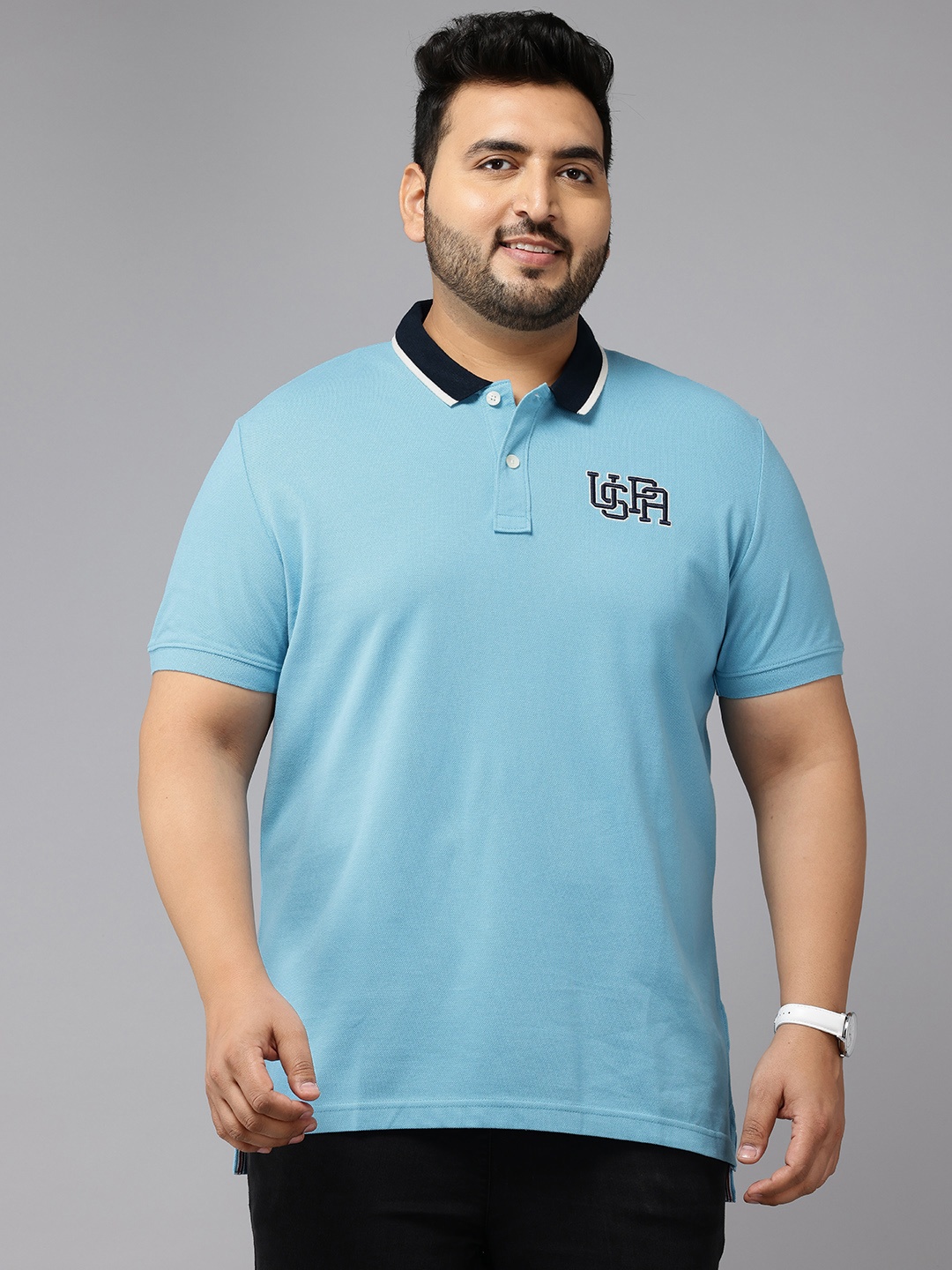 U.S. Polo Assn. Denim Co. Plus Size Polo Collar Pure Cotton Slim Fit T-shirt, Blue
U.S. Polo Assn. Denim Co. Plus Size Polo Collar Pure Cotton Slim Fit T-shirt, Blue