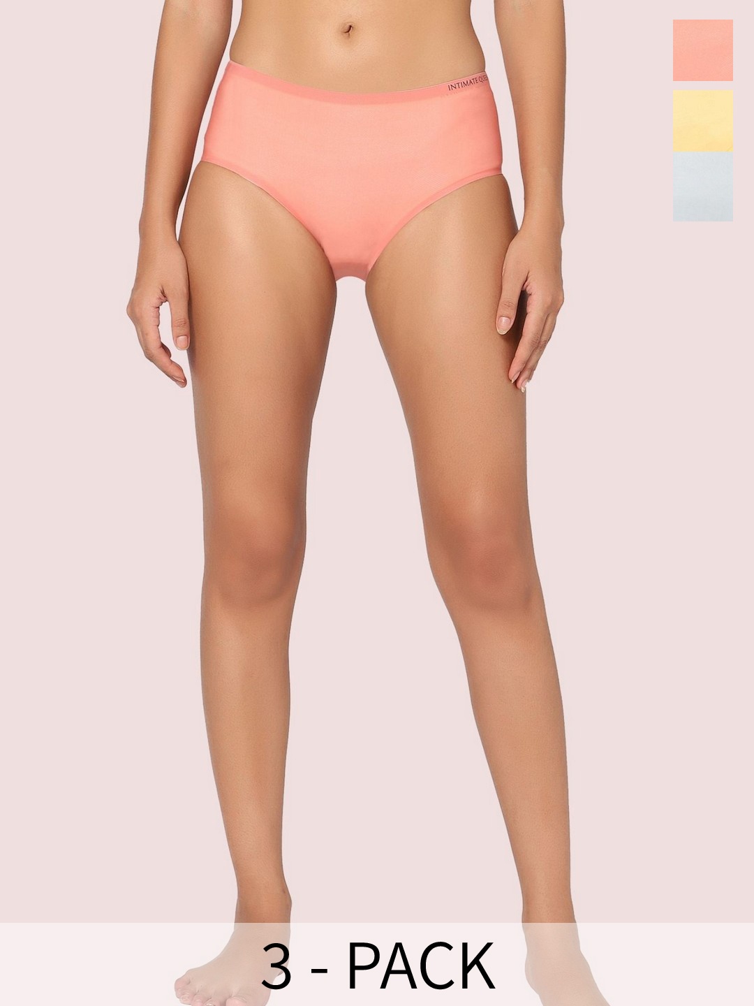 INTIMATE QUEEN Pack of 3 Lemon Bae Seamless Quick Dry Anti-Bacterial Bikini Briefs, Assorted
INTIMATE QUEEN Pack of 3 Lemon Bae Seamless Quick Dry Anti-Bacterial Bikini Briefs, Assorted