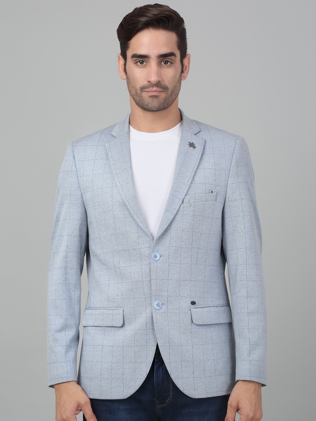 Cantabil Self Design Notched Lapel Collar Single-Breasted Slim Fit Casual Blazer, Blue
Cantabil Self Design Notched Lapel Collar Single-Breasted Slim Fit Casual Blazer, Blue