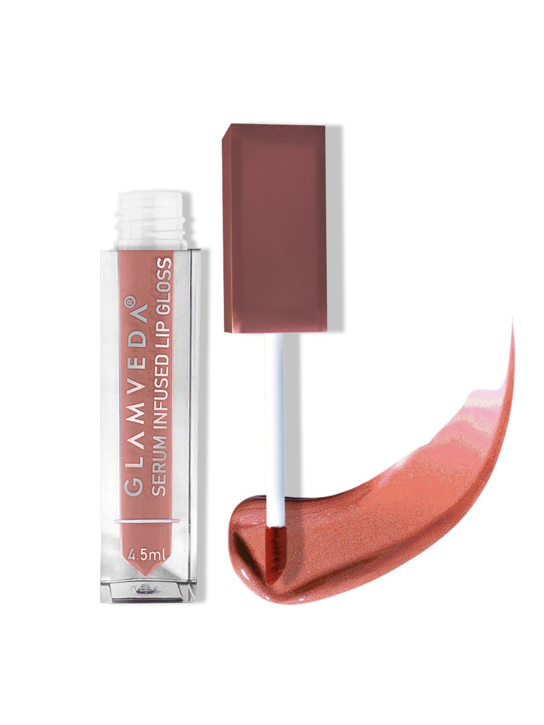 GLAMVEDA High Shine Serum Infused Lip Gloss with Vitamin E & Cocoa 4.5 ml - Moon 113, Brown
GLAMVEDA High Shine Serum Infused Lip Gloss with Vitamin E & Cocoa 4.5 ml - Moon 113, Brown