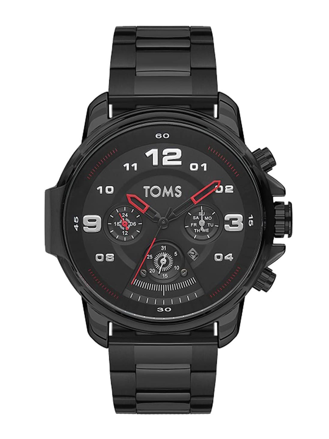 TOMS Men Dial & Stainless Steel Bracelet Style Straps Analogue Watch TM71764A-G, Black
TOMS Men Dial & Stainless Steel Bracelet Style Straps Analogue Watch TM71764A-G, Black
