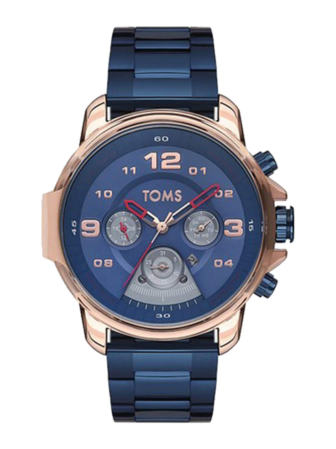 TOMS Men Multifunction Stainless Steel Straps Analogue Watch TM71764A-T, Blue
TOMS Men Multifunction Stainless Steel Straps Analogue Watch TM71764A-T, Blue