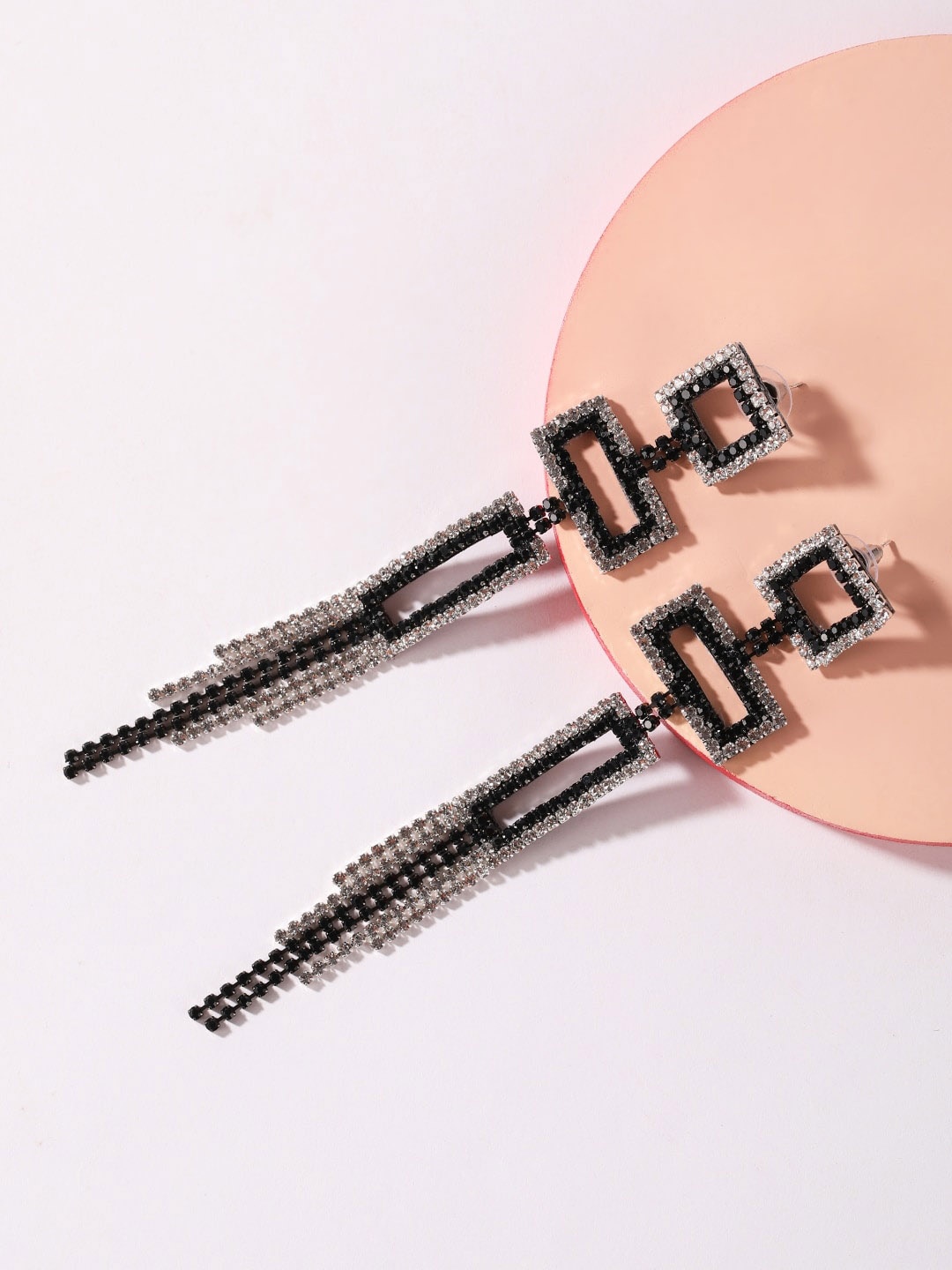 Stylecast X KPOP Silver-Toned Silver-Plated Rhinestone Studded Contemporary Drop Earrings
Stylecast X KPOP Silver-Toned Silver-Plated Rhinestone Studded Contemporary Drop Earrings