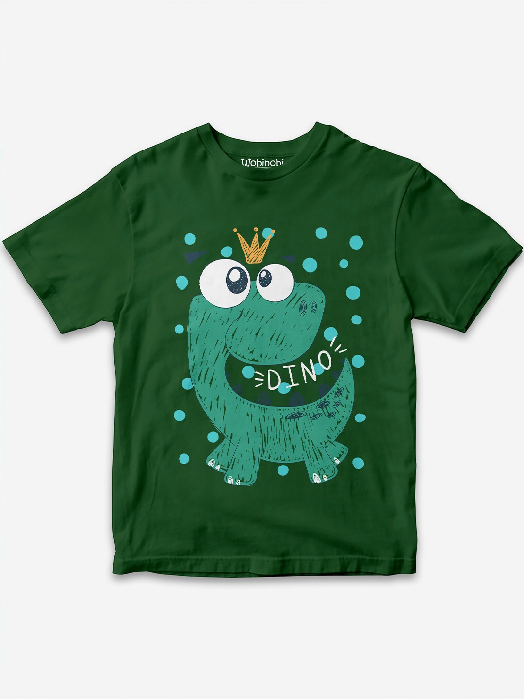 Wobinobi Boys Bio Finish Dino King Crayon Graphic Printed Pure Cotton T-shirt, Green
Wobinobi Boys Bio Finish Dino King Crayon Graphic Printed Pure Cotton T-shirt, Green