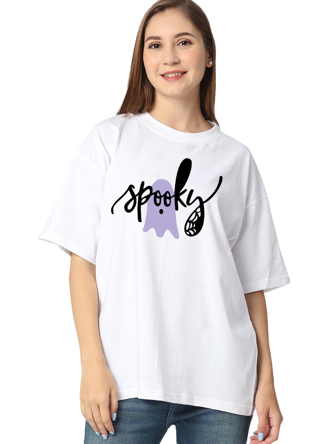 STATUS MANTRA Typography Printed Round Neck Three-quarter, Drop-Shoulder Sleeves T-shirt, White
STATUS MANTRA Typography Printed Round Neck Three-quarter, Drop-Shoulder Sleeves T-shirt, White