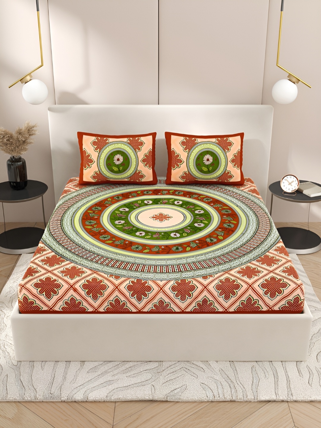 PATRICKO Red & Beige Ethnic Motifs 210 TC Queen Bedsheet with 2 Pillow Covers
PATRICKO Red & Beige Ethnic Motifs 210 TC Queen Bedsheet with 2 Pillow Covers