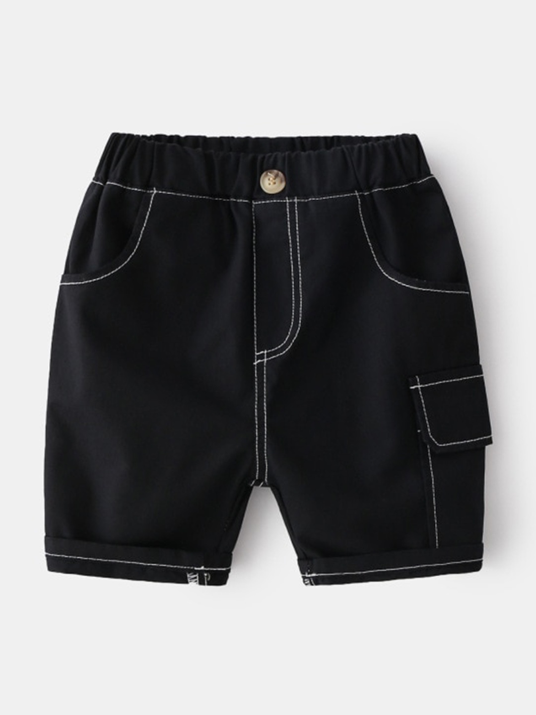 StyleCast Boys Black Mid Rise Shorts