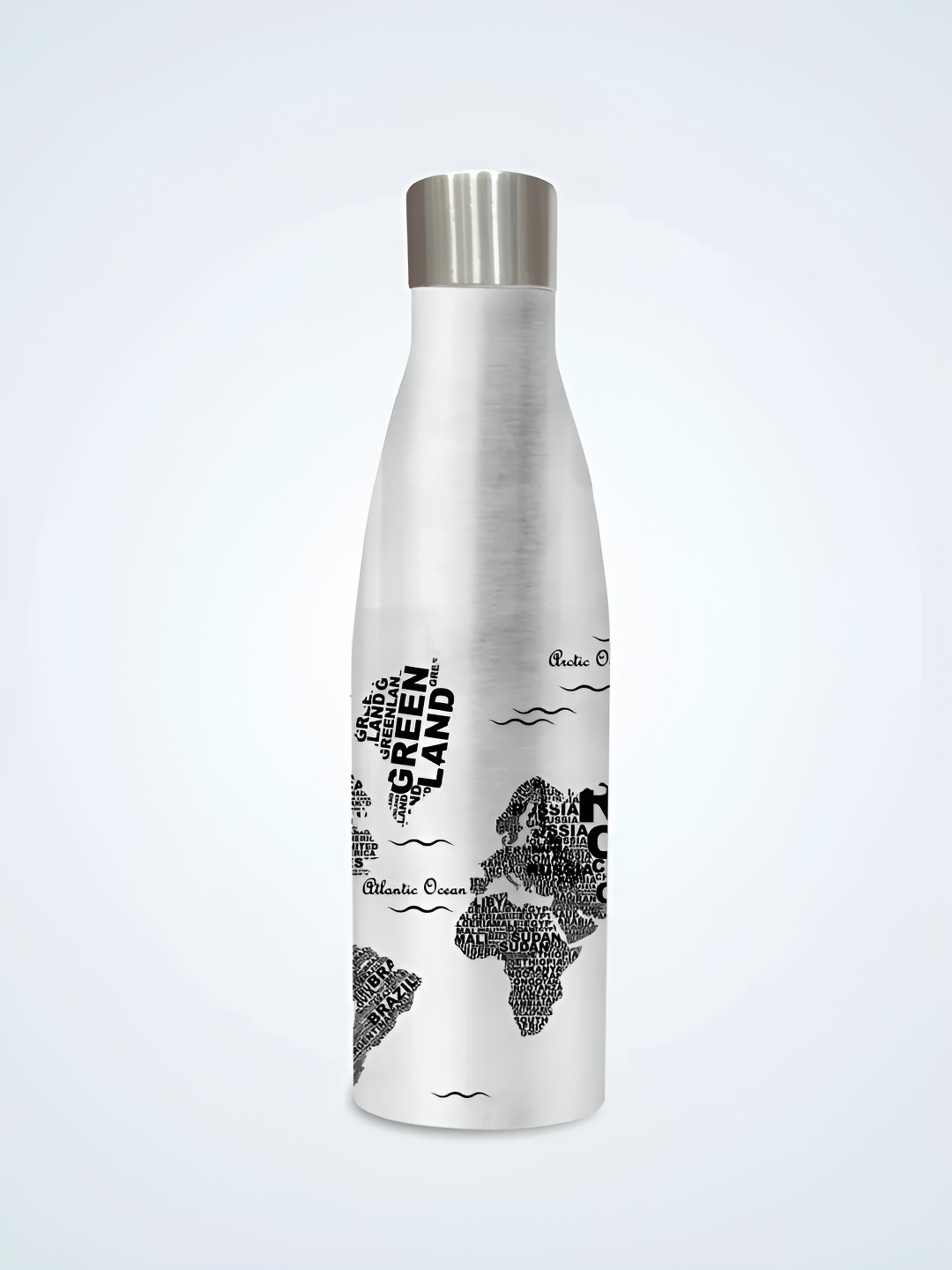 CLAY CRAFT gerald SilverToned & Black Stainless Steel Single Wall Vacuum Water Bottle 1.1L, Silver
CLAY CRAFT gerald SilverToned & Black Stainless Steel Single Wall Vacuum Water Bottle 1.1L, Silver
